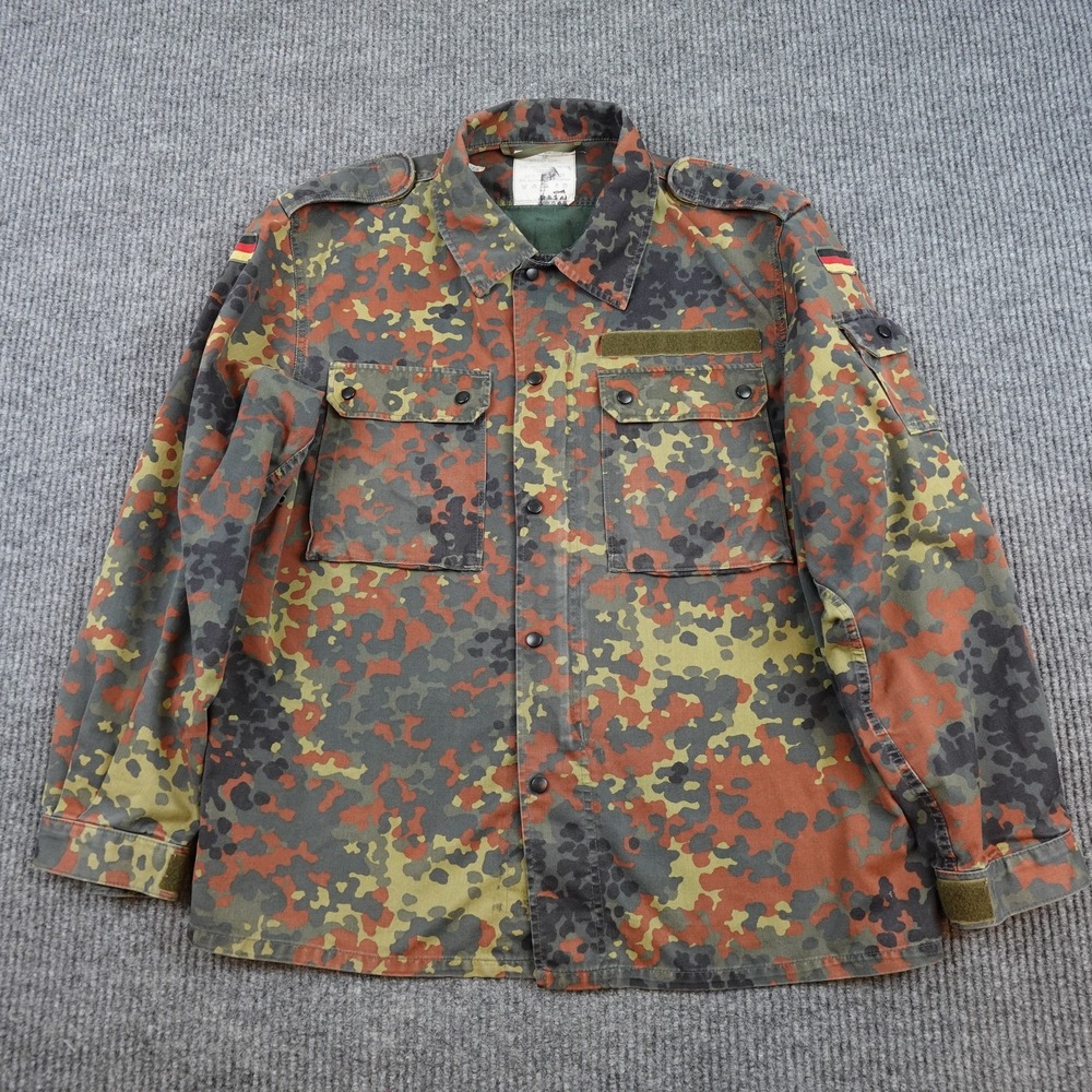 Vintage Kohler GmbH Flecktarn Field Jacket Mens Large Camo German Army 1997